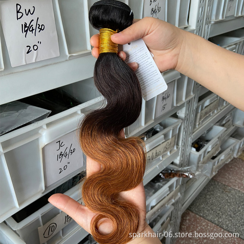 Brazilian Raw Virgin Human Hair Weaving Bundle for Women Weave Hair Extension Black Brown Body Wave